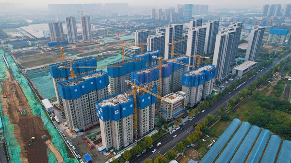 50米高空望渭河 50米高空望渭河